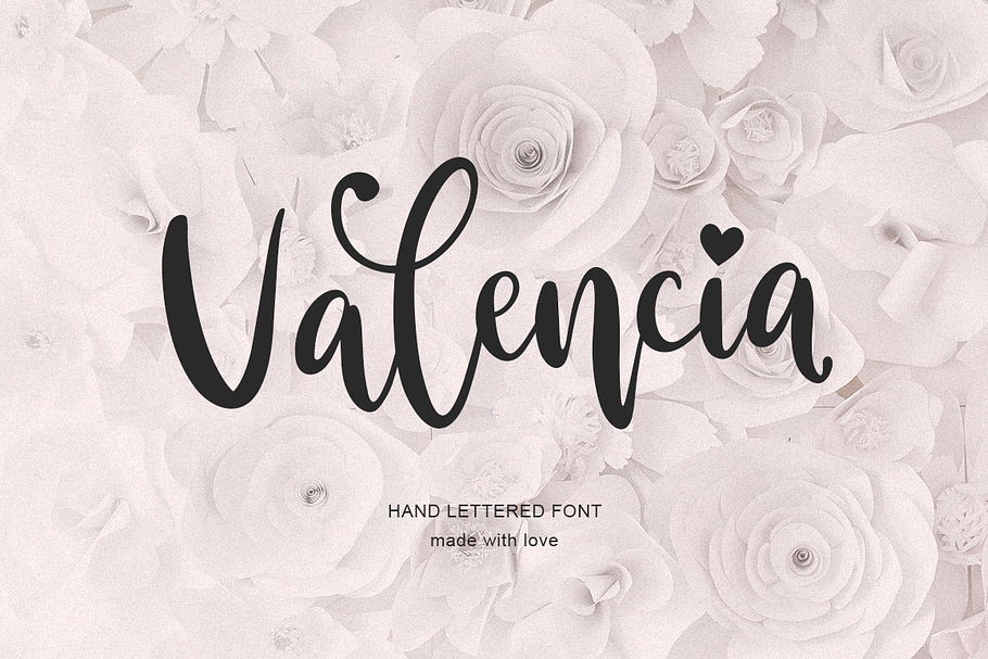 Valencia in Script Fonts - product preview 8