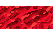 Red paper cut background