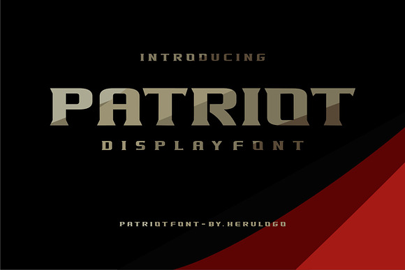 PATRIOT in Display Fonts - product preview 4