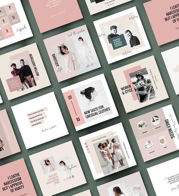 Instagram Pack / PS & INDD / Brooke in Instagram Templates - product preview 1
