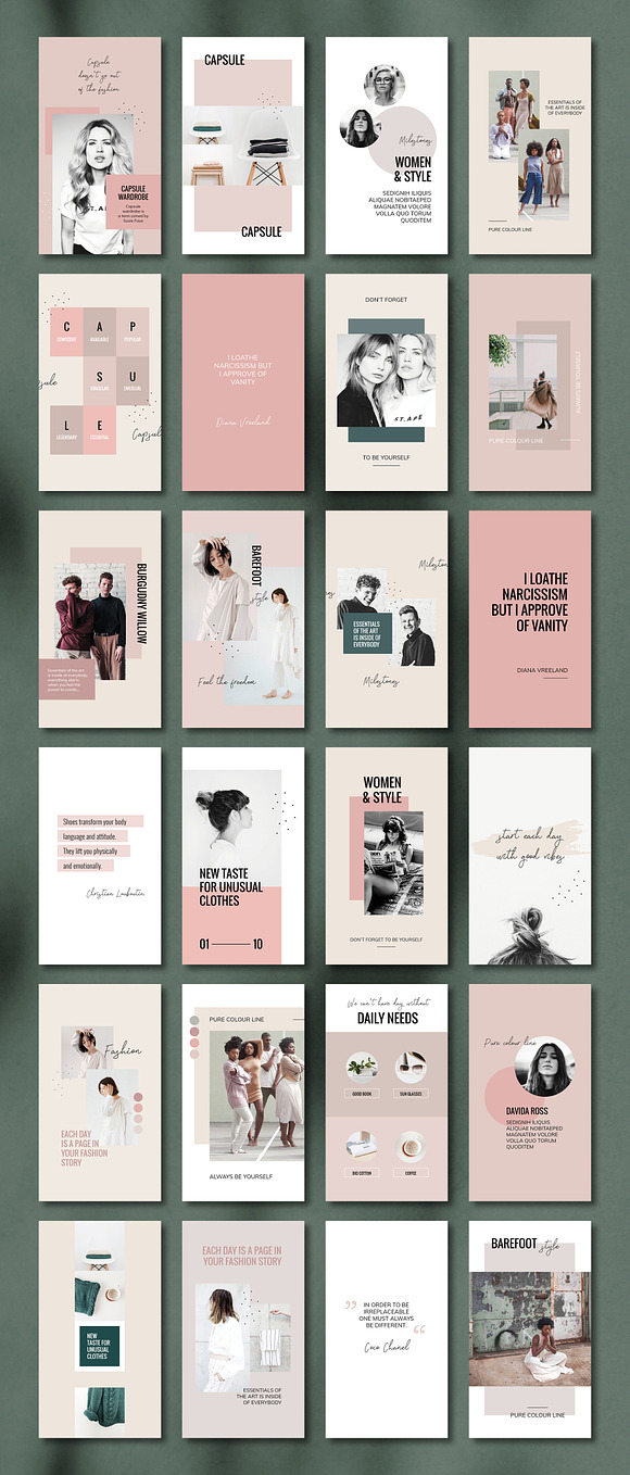 Instagram Pack / PS & INDD / Brooke in Instagram Templates - product preview 4