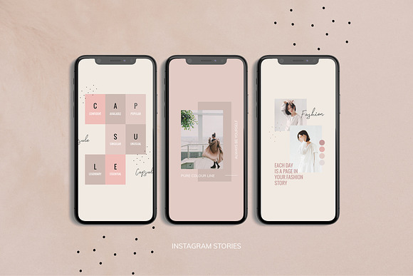 Instagram Pack / PS & INDD / Brooke in Instagram Templates - product preview 5