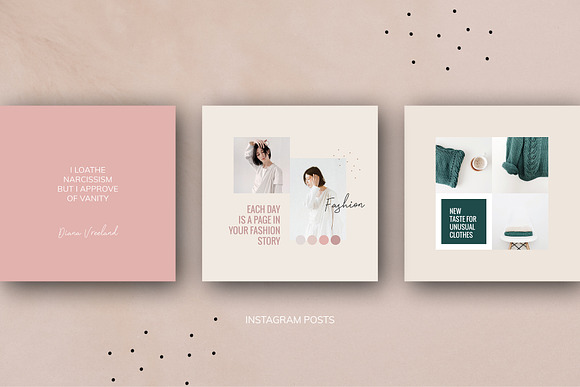 Instagram Pack / PS & INDD / Brooke in Instagram Templates - product preview 9