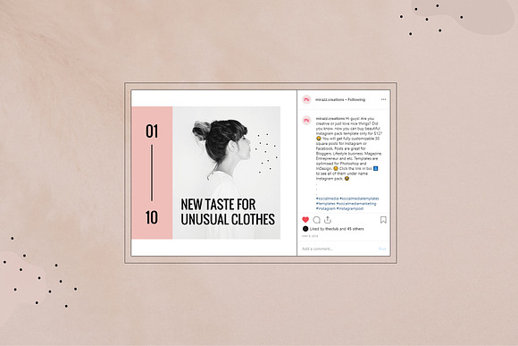 Instagram Pack / PS & INDD / Brooke in Instagram Templates - product preview 10