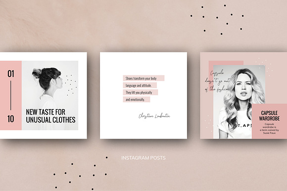 Instagram Pack / PS & INDD / Brooke in Instagram Templates - product preview 11