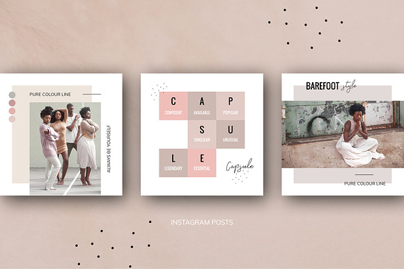 Instagram Pack / PS & INDD / Brooke in Instagram Templates - product preview 12