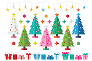 Christmas Tree Party Clip Art
