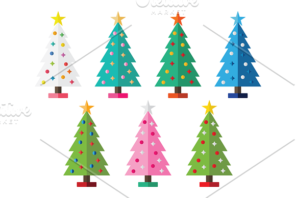 Christmas Tree Party Clip Art in Illustrations - product preview 3