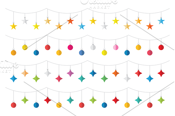 Christmas Tree Party Clip Art in Illustrations - product preview 4