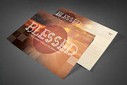 Blessed Church Postcard Template