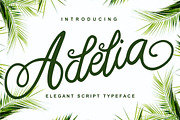 Adelia - Elegant Script Typeface