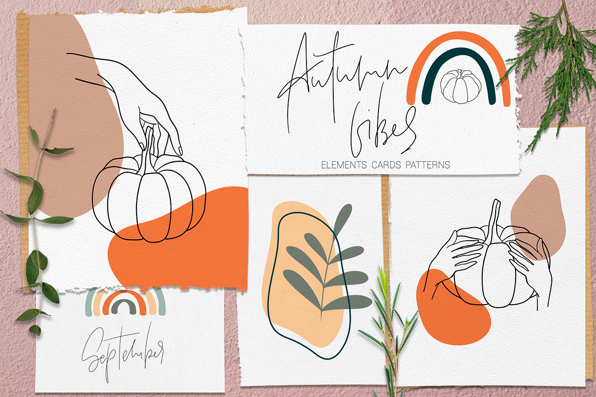 Autumn Vibes. Line art in Illustrations - product preview 8