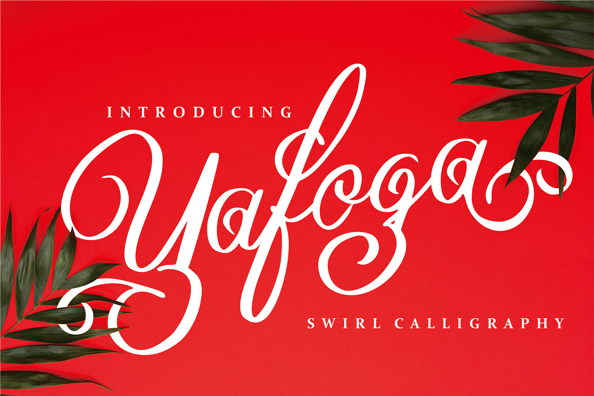 Yafoga - Swirl Calligraphy in Script Fonts - product preview 8