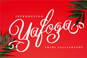 Yafoga - Swirl Calligraphy