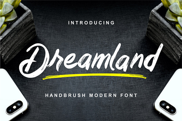 Dreamland - Handbrush Modern Font in Script Fonts - product preview 4