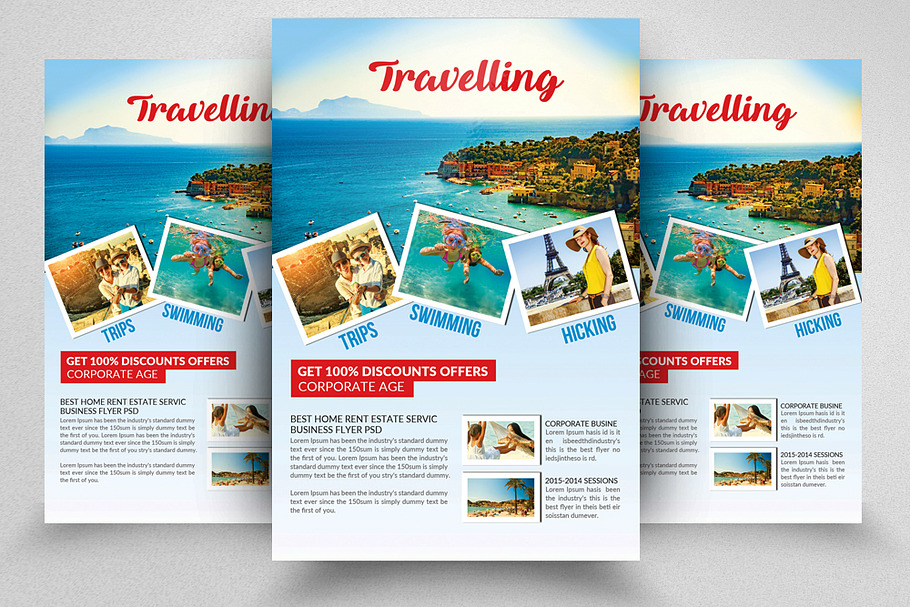Tour & Travelling Agency Flyer in Flyer Templates - product preview 8