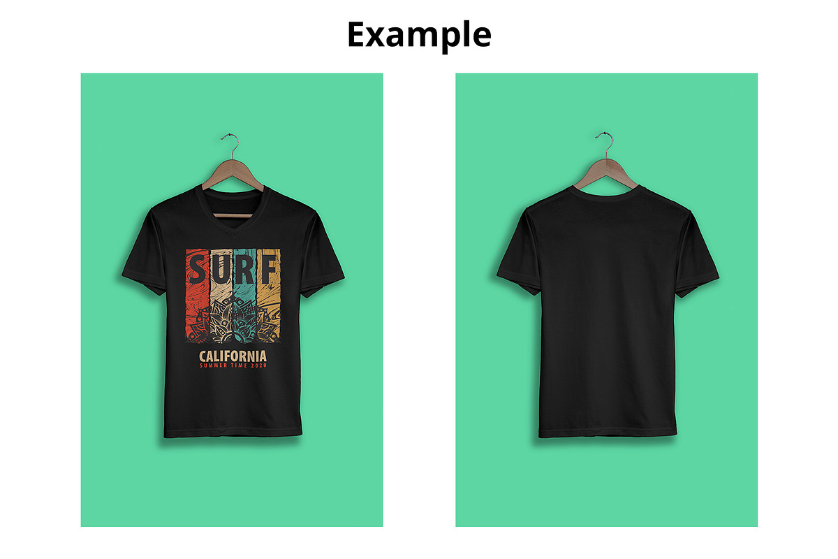 V-Neck T-Shirt Mockup in Product Mockups - product preview 8