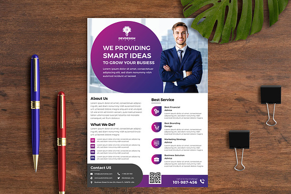 Corporate Business Solution Flyer in Flyer Templates - product preview 1