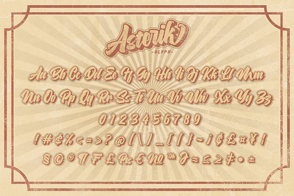 ASTERIK || Layered Bold Script in Display Fonts - product preview 11
