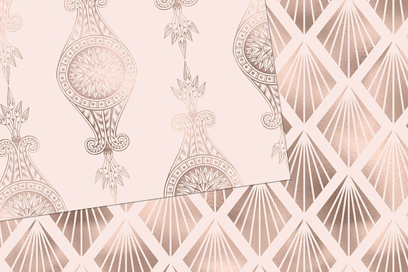 Blush Pink Art Deco Patterns in Patterns - product preview 3