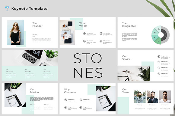 Stones - Modern & Clean Keynote in Keynote Templates - product preview 4