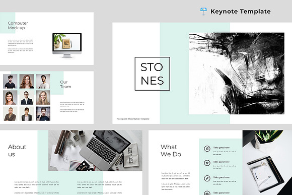Stones - Modern & Clean Keynote in Keynote Templates - product preview 5