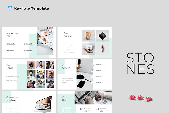 Stones - Modern & Clean Keynote in Keynote Templates - product preview 6