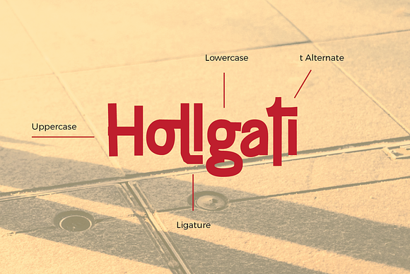 Hollgati font in Sans-Serif Fonts - product preview 3