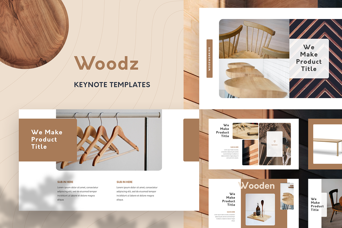Woodz Branding Keynote Template in Keynote Templates - product preview 8