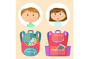 Schoolbags and School Children