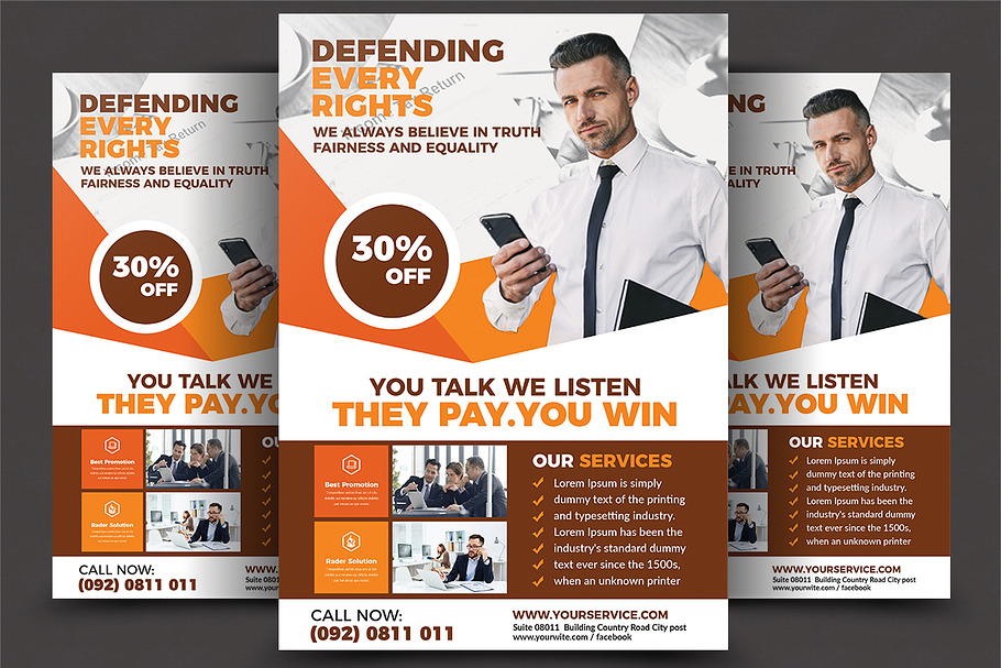 Lawyer Firm Business Flyer