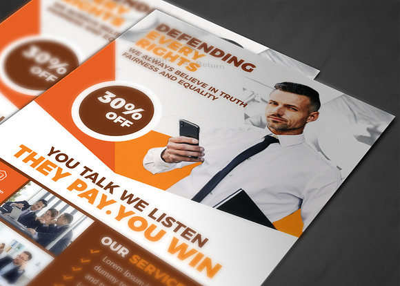 Lawyer Firm Business Flyer in Flyer Templates - product preview 3