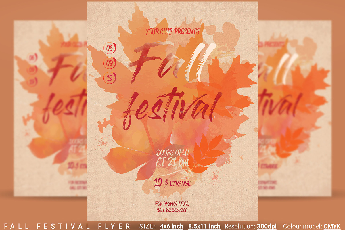 Fall Festival Flyer in Invitation Templates - product preview 8