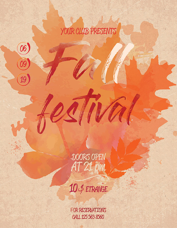Fall Festival Flyer in Invitation Templates - product preview 2