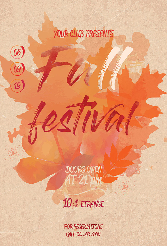Fall Festival Flyer in Invitation Templates - product preview 3