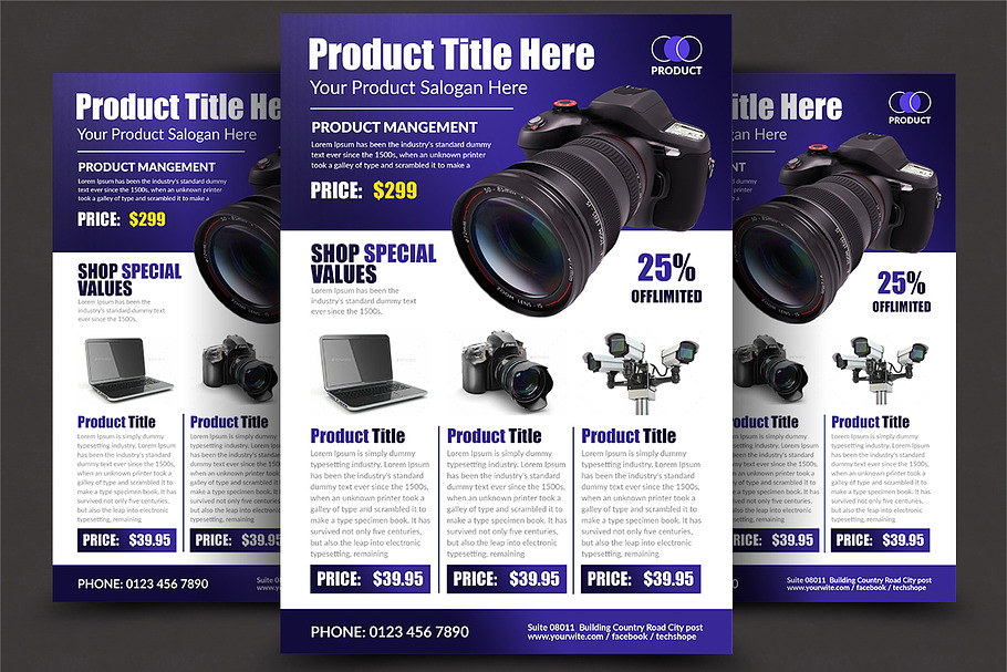 Product Flyer in Flyer Templates - product preview 8