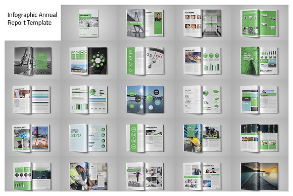 5 Annual Report Bundle in Brochure Templates - product preview 1