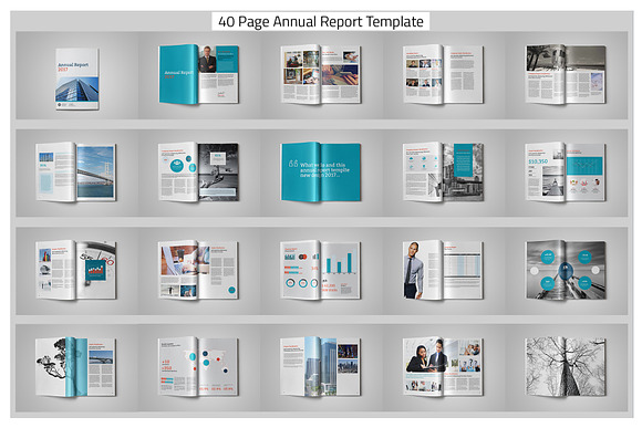 5 Annual Report Bundle in Brochure Templates - product preview 4