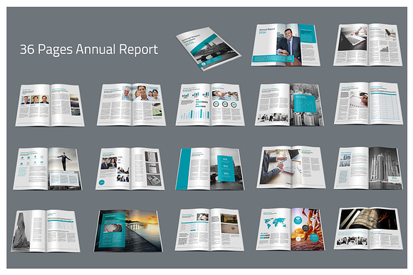 5 Annual Report Bundle in Brochure Templates - product preview 5