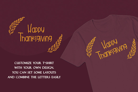 Gobbie Gobble - Thanks Giving Font in Display Fonts - product preview 2