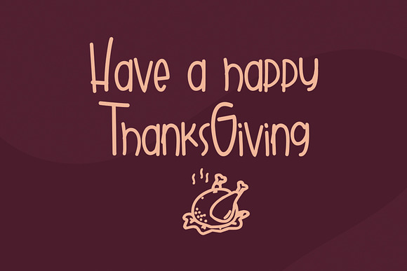 Gobbie Gobble - Thanks Giving Font in Display Fonts - product preview 4