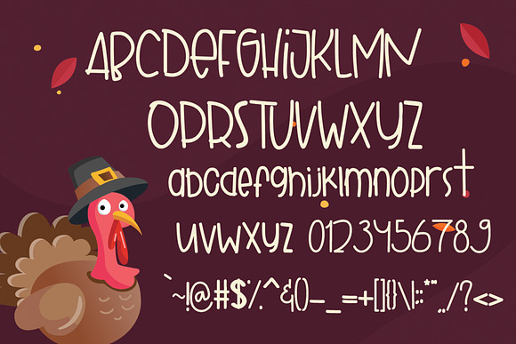 Gobbie Gobble - Thanks Giving Font in Display Fonts - product preview 6