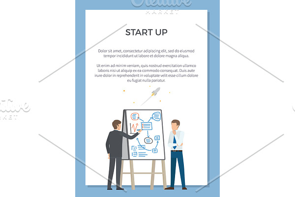 Startup Presentation Poster Vector