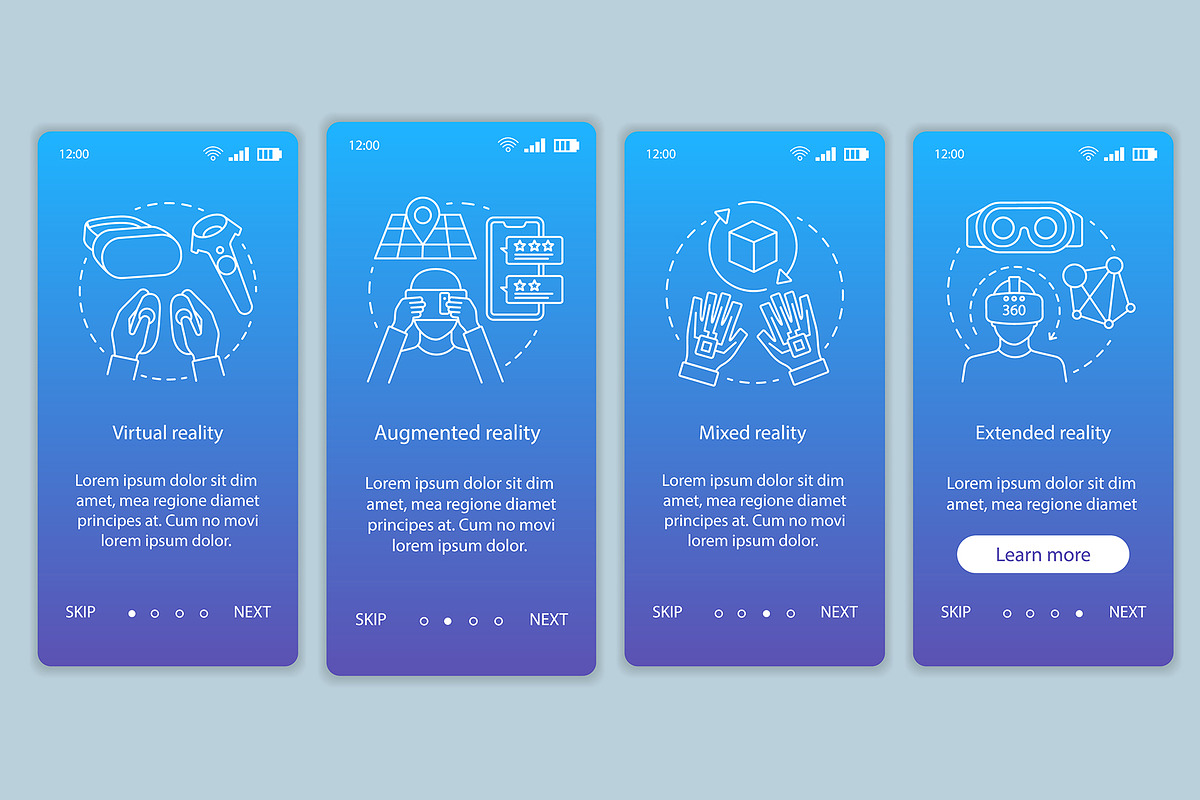 Extended reality mobile app pages in Website Templates - product preview 8