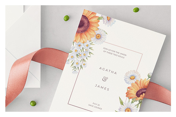 Amber • Wedding Invitation Suite in Wedding Templates - product preview 1