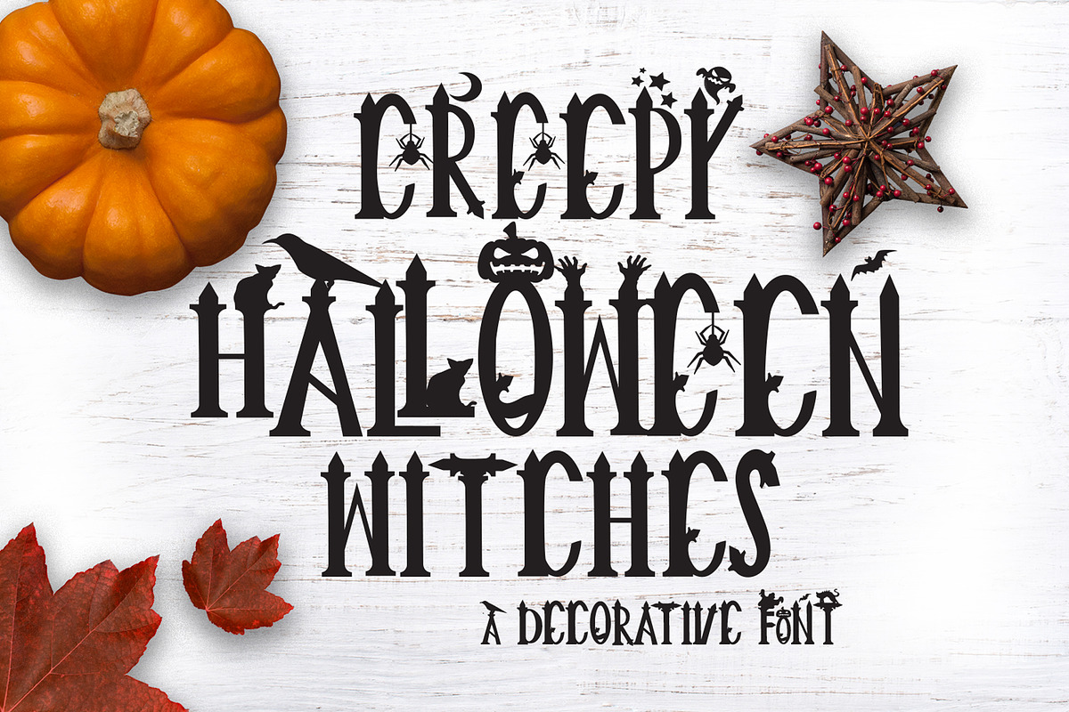 Creepy Halloween Font in Display Fonts - product preview 8
