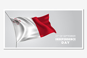 Malta independence day vector