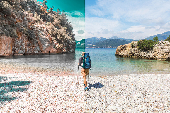 Teal Photoshop & Lightroom Presets in Add-Ons - product preview 1