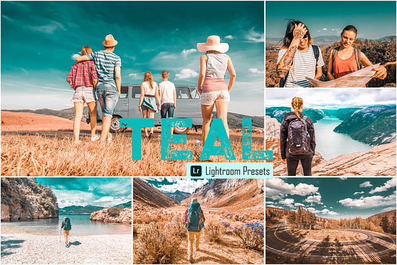 Teal Photoshop & Lightroom Presets in Add-Ons - product preview 4