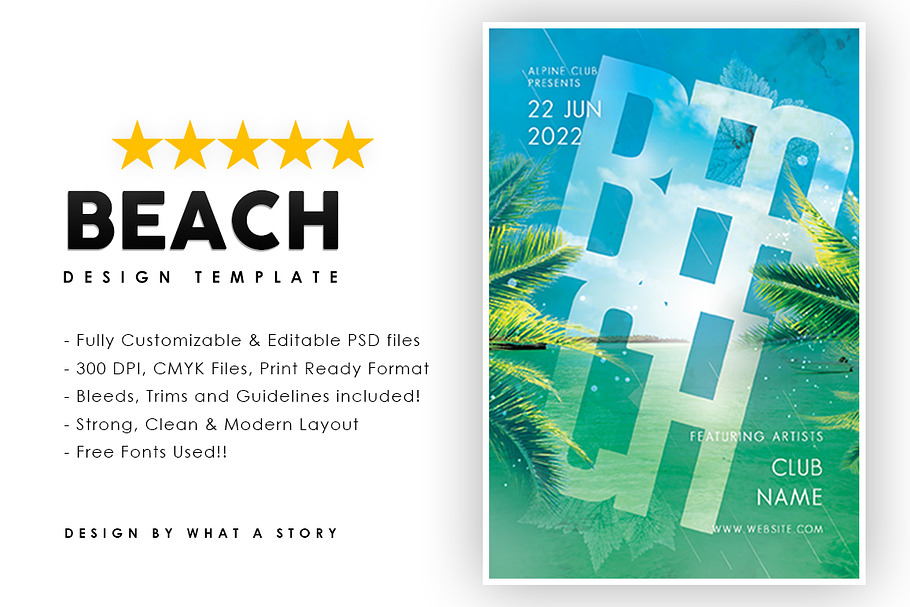 BEACH in Invitation Templates - product preview 8